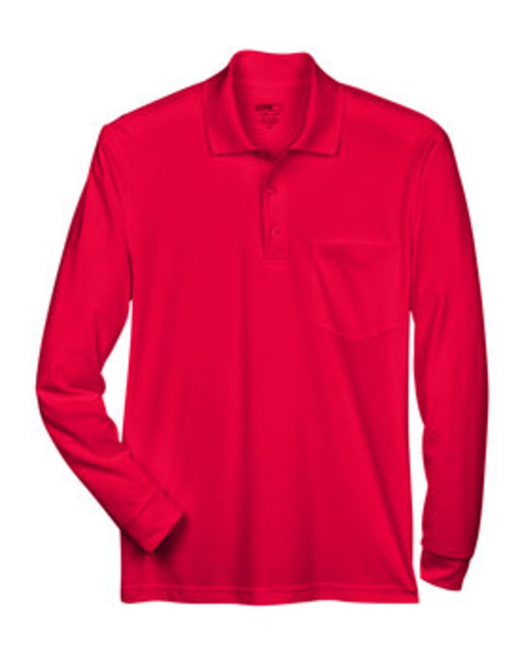 CORE365® Adult Pinnacle Performance Long-Sleeve Pique Polo with Pocket